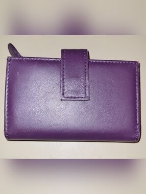 Purple Leather Wallet.